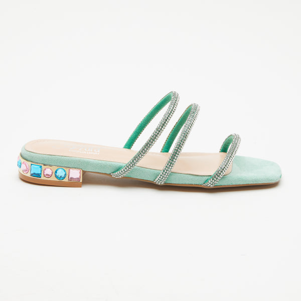 Spring Step AZURA ALLUXURE SLIDE SANDAL MINT GREEN