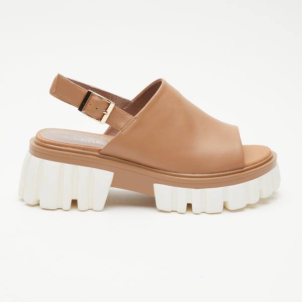 Spring Step AZURA BLONDIE SLINGBACK SANDALS TAN