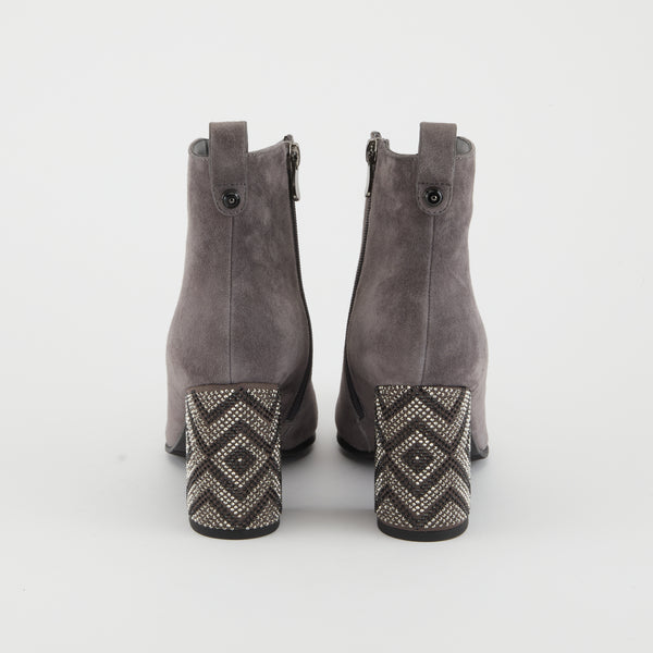 Spring Step AZURA CELESTE BOOTIE GREY SUEDE