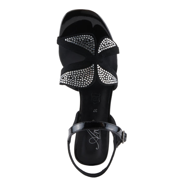 Spring Step AZURA DECOROUS SANDALS BLACK