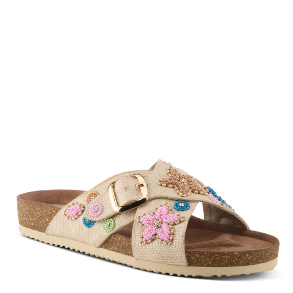 spring step AZURA EILISH SANDALS BEIGE MULTI