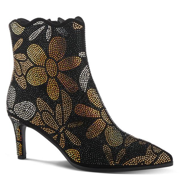 spring step AZURA RAPTUROUS BOOTIE BLACK MULTI