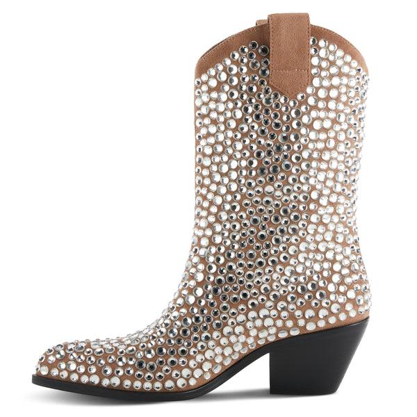 Spring Step AZURA STARSHOW WESTERN BOOTIE TAN