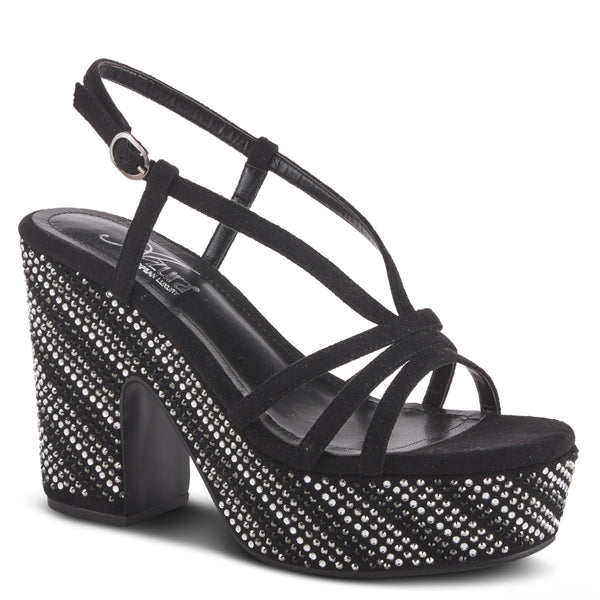 spring step AZURA TAMAR SANDAL BLACK