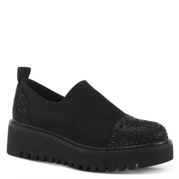 spring step AZURA ZADIE SLIP-ON SHOE BLACK
