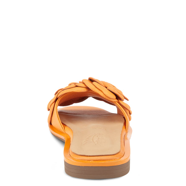 Spring Step SPRING STEP DOMONIQUE SLIDE SANDALS ORANGE