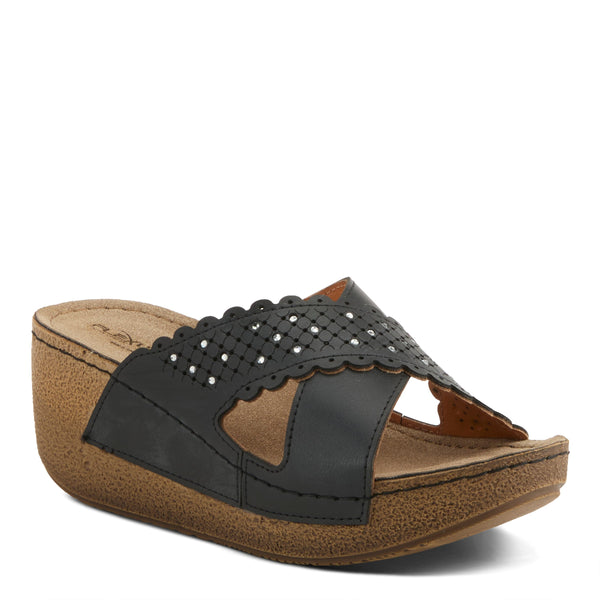 spring step FLEXUS 141211 SANDAL BLACK