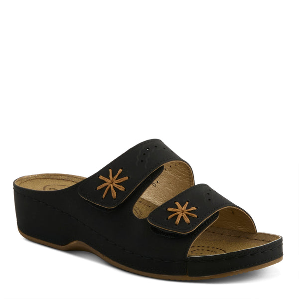 spring step FLEXUS 3007 SANDAL BLACK