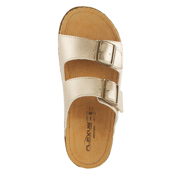 Spring Step FLEXUS ABBAS SLIDE SANDAL GOLD