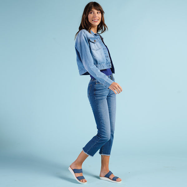 Spring Step FLEXUS BAYSHORE SLIDE SANDALS NAVY