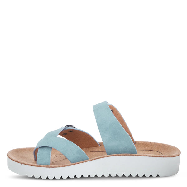 Spring Step FLEXUS BAYSIDE SLIDE SANDALS SKY BLUE