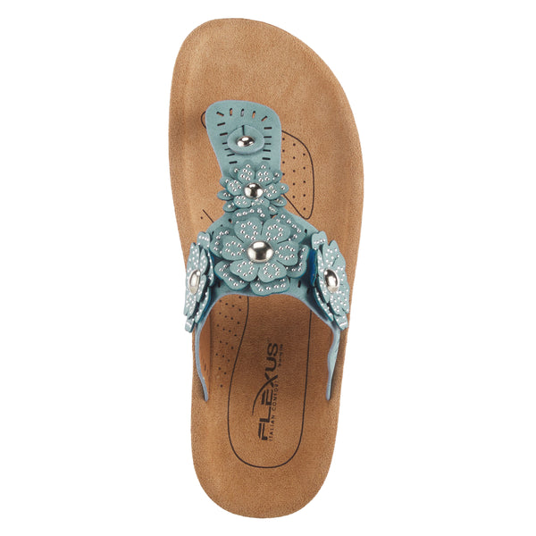 Spring Step FLEXUS BAYVIEW THONG SANDALS SKY BLUE