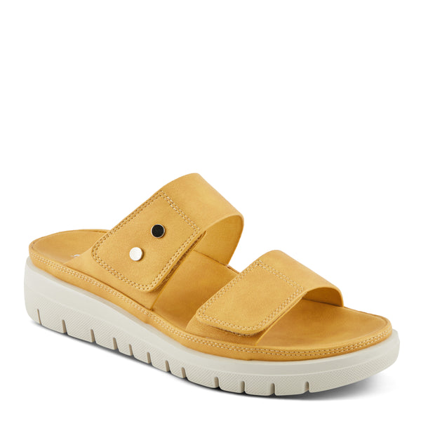 spring step FLEXUS BUTTONY SANDALS MUSTARD