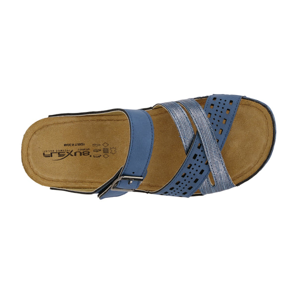 Spring Step FLEXUS DENIA SLIDE SANDAL BLUE
