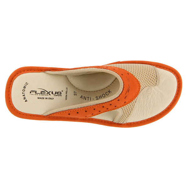 Spring Step FLEXUS PASCALLE SLIDE SANDAL ORANGE