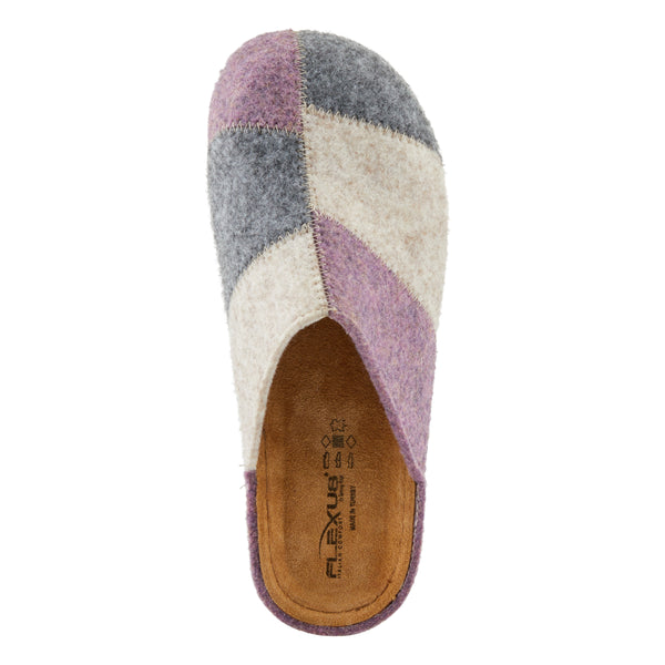 Spring Step FLEXUS PATCHY SLIPPERS LILAC MULTI