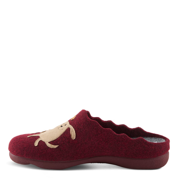 Spring Step FLEXUS PETLOVE SLIPPER BORDEAUX MULTI