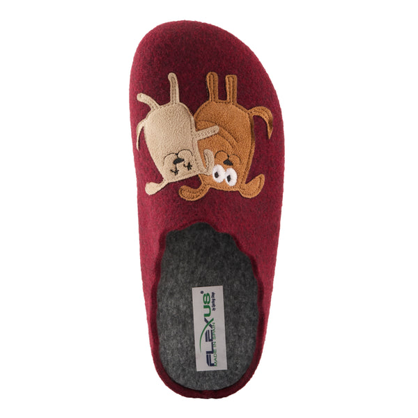Spring Step FLEXUS PETLOVE SLIPPER BORDEAUX MULTI