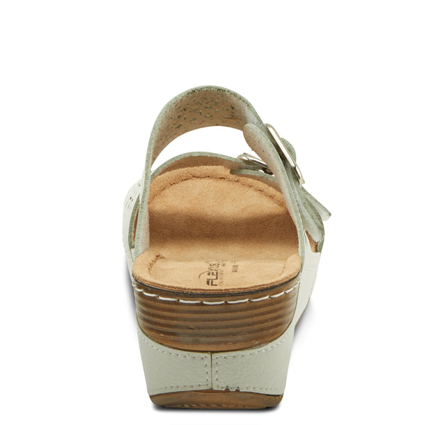 Spring Step FLEXUS THRUME SLIDE SANDALS WHITE