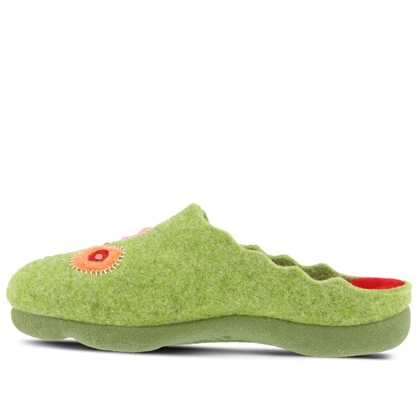 Spring Step FLEXUS WILDFLOWER SLIPPER GREEN