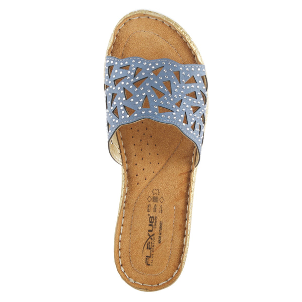 Spring Step FLEXUS WINDOM SLIDE SANDAL DENIM BLUE