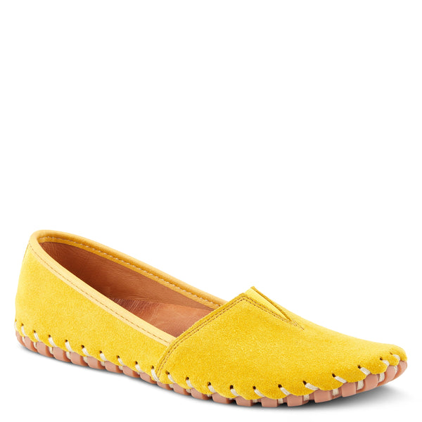 spring step SPRING STEP KATHALETA SUEDE SHOES YELLOW SUEDE