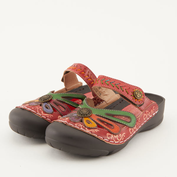spring step L'ARTISTE COPA CLOG RED