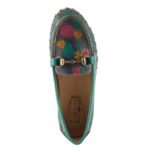 Spring Step L'ARTISTE DELAVIGNE SHOES TEAL MULTI