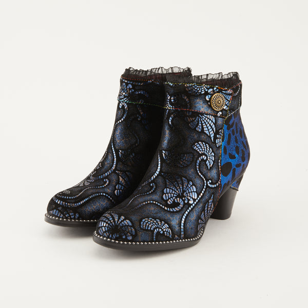 spring step L'ARTISTE DESSA BOOTIE NAVY MULTI