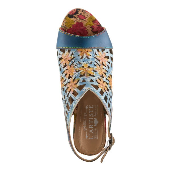 Spring Step L'ARTISTE ECLIPSING SANDALS BLUE MULTI
