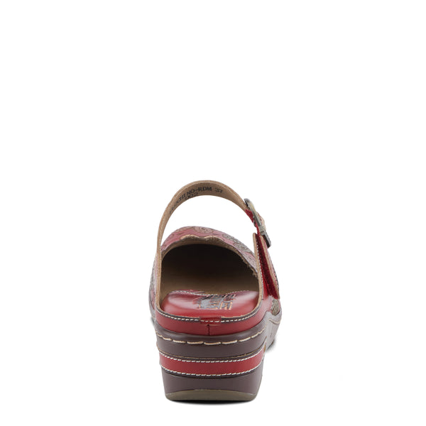 Spring Step L'ARTISTE FLOCHINO CLOGS RED MULTI
