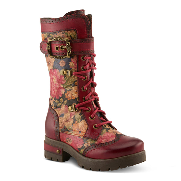 spring step L'ARTISTE K-KISHA KIDS BOOT RED MULTI