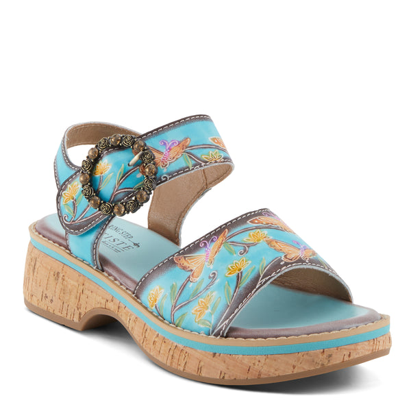 spring step L'ARTISTE KENNA SANDALS SKY BLUE MULTI