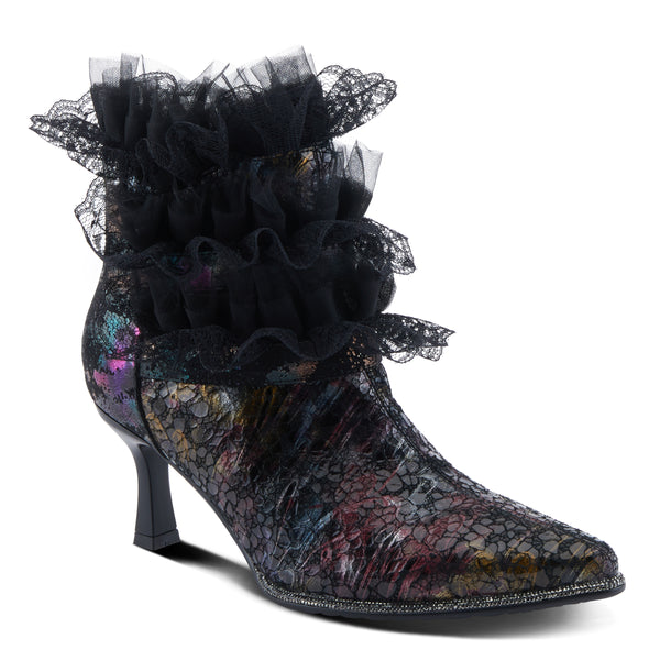 spring step L'ARTISTE LACENSHINE BOOTS BLACK MULTI