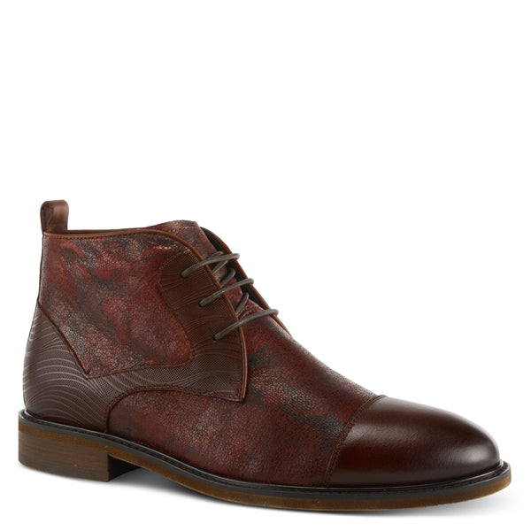 spring step L'ARTISTE MEN BALVIN BOOTIE BORDEAUX