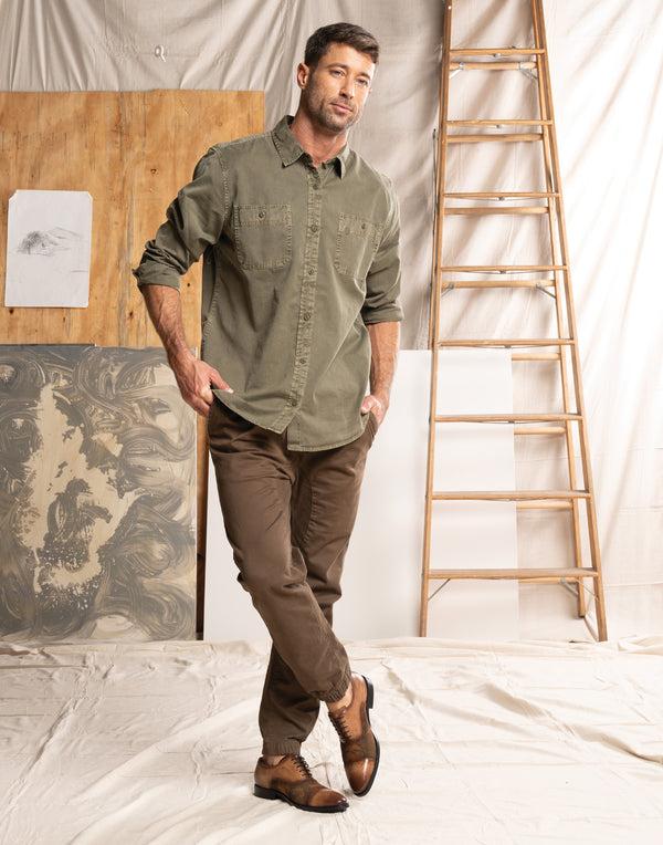 Spring Step L'ARTISTE MEN CALDER OXFORD SHOE CAMEL