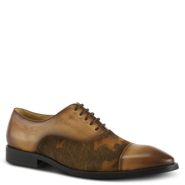 spring step L'ARTISTE MEN CALDER OXFORD SHOE CAMEL