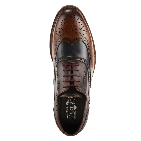 Spring Step L'Artiste Men NIKO Shoes BROWN MULTI