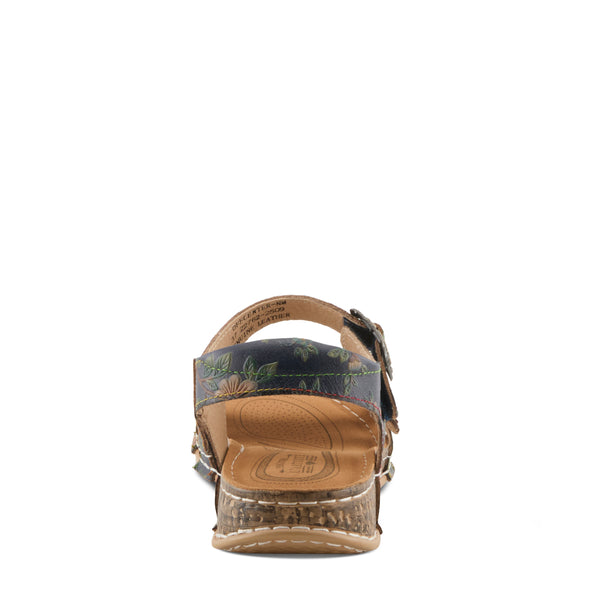 Spring Step L'ARTISTE OFFCENTER SANDALS NAVY MULTI