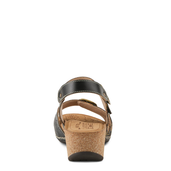Spring Step L'ARTISTE OSUNA SANDALS BLACK MULTI