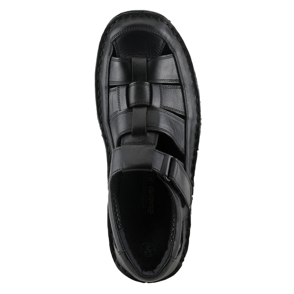 Spring Step SPRING STEP MEN ASPENO CLOSED BACK SANDALS BLACK