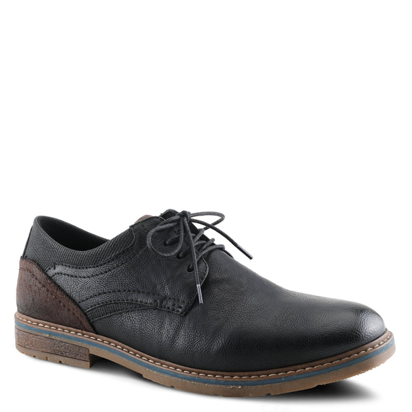 spring step SPRING STEP MEN REGAN LACE-UP SHOES BLACK