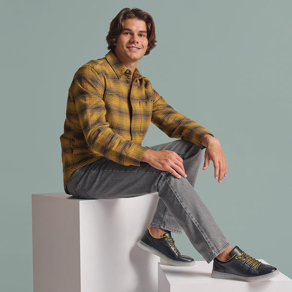 Spring Step SPRING STEP MEN WAHLBERG LACE-UP SNEAKERS BLACK