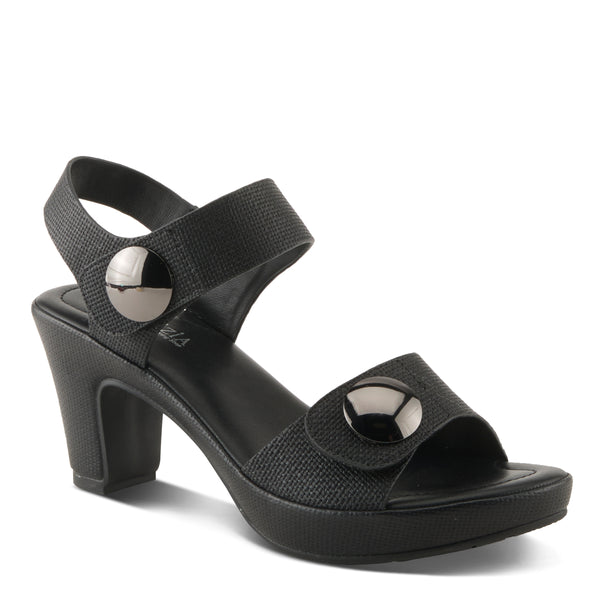 spring step PATRIZIA DADE-WOVEN SANDALS BLACK