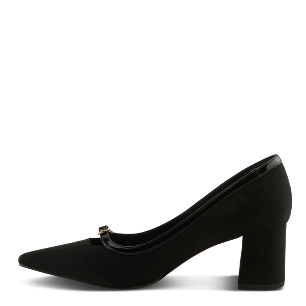 Spring Step PATRIZIA ERONE SHOES BLACK FAUX SUEDE