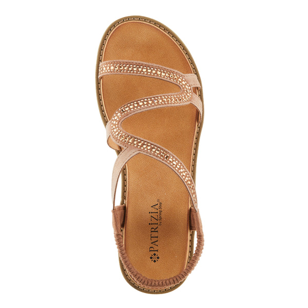 Spring Step PATRIZIA ZIGGED SANDALS TAN