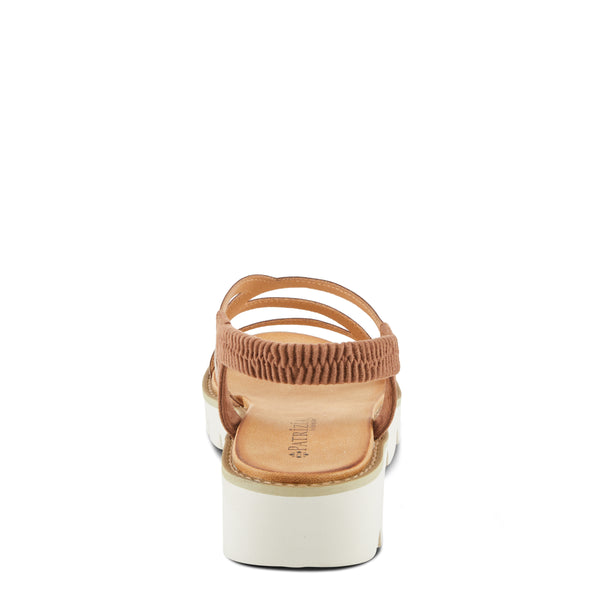 Spring Step PATRIZIA ZIGGED SANDALS TAN