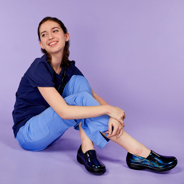 Spring Step SPRING STEP PROFESSIONAL FERRARA-FOG SLIP-ON SHOE NAVY PATENT