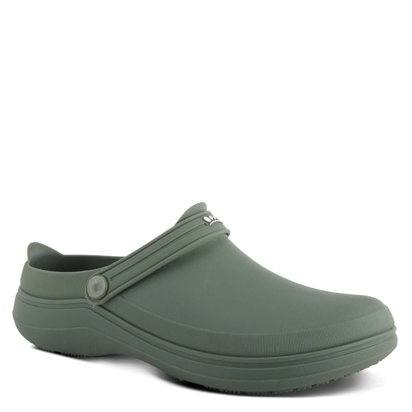 spring step SPRING STEP PROFESSIONAL MEN CAMERON CLOG OLIVE GREEN