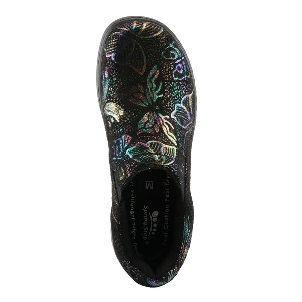 Spring Step SPRING STEP PROFESSIONAL WINFREY-FLUTTER SLIP-ON SHOE BLACK MULTI